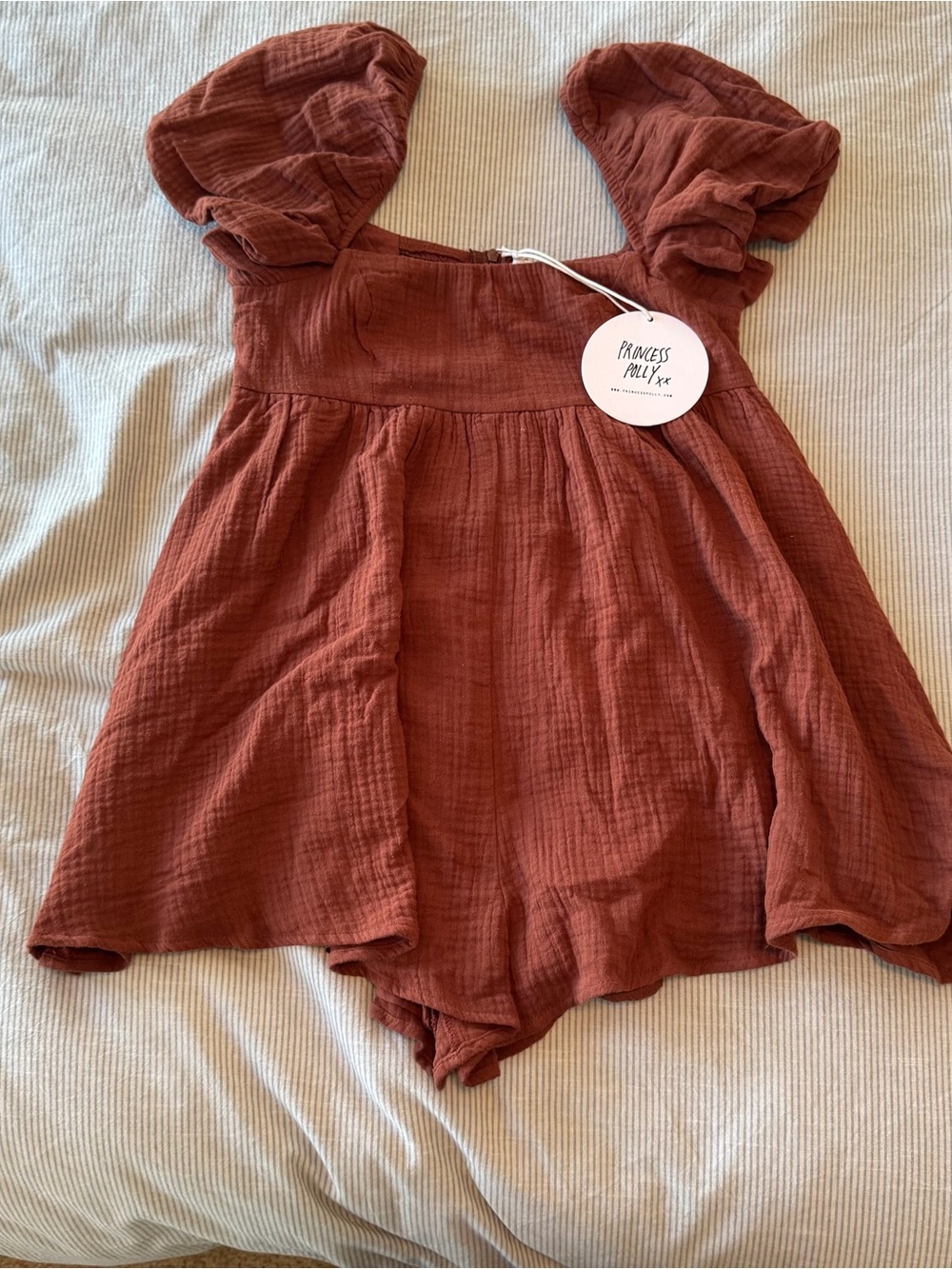 Princess Polly Brown Lorna Romper